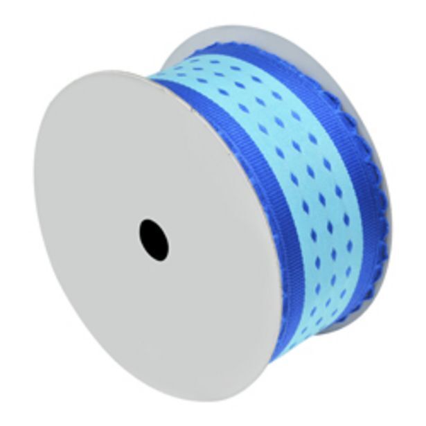 Boyacá Cinta navideña celeste azul  10yds oferta