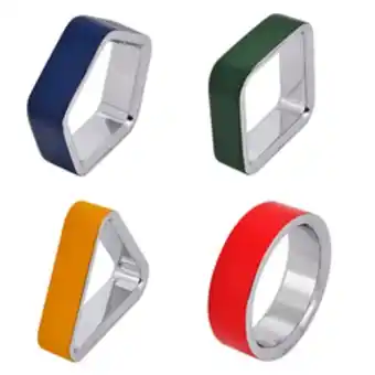 Anillos para servilletas geo en set de 4 piezas umbra