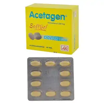 Farmacias Medicity Acetagen softgel cápsula blanda 500... oferta
