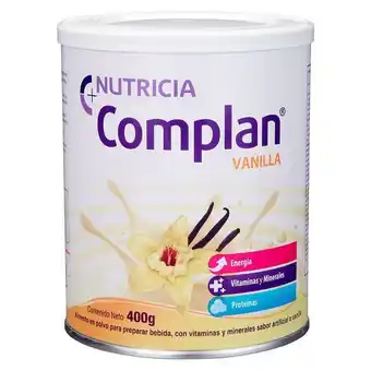 Farmacias Medicity Complan polvo vainilla lata con 400 g oferta