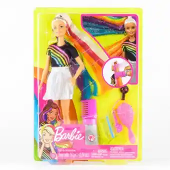 Juguetón Muñeca barbie con brillos oferta