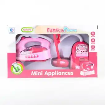 Mini juego plancha y aspiradora