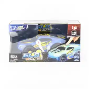 Juguetón Auto r/c 1:16 glow racer azul oferta