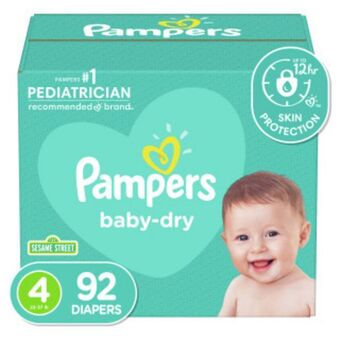 Bebemundo Panales pampers baby dry s4 super x92. oferta