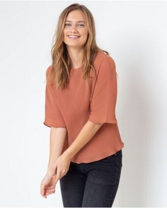 NAF NAF Camisa plisada oferta