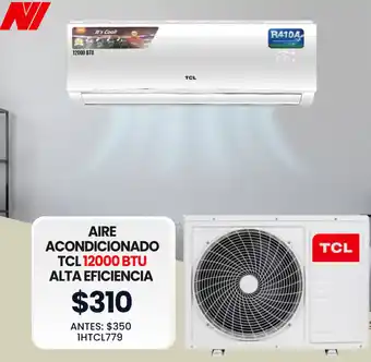 Novicompu Aire Acondicionado TCL 12000 BTU Alta Eficiencia oferta