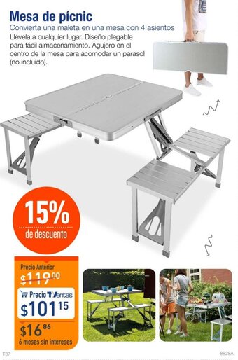 TVentas Mesa de Pícnic oferta