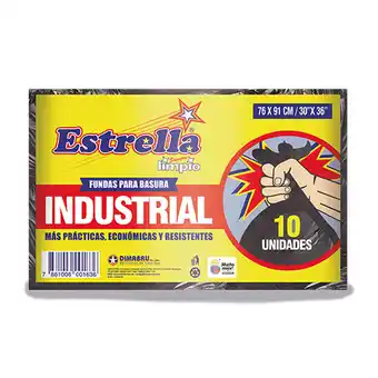 Tia Funda para basura 76x91 cm Estrella indusTrial 10 uni oferta