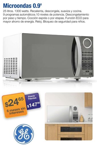TVentas Microondas 0,9' oferta