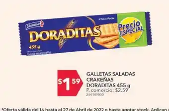 Tia Galletas doraditas x 455 g oferta