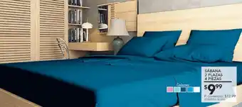 Tia Sábanas 2 plazas 4 piezas oferta