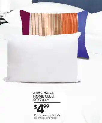 Tia Almohada home club 50x70 cm oferta