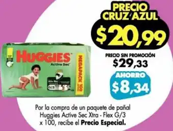 Farmacias Cruz Azul Pañal Huggies oferta