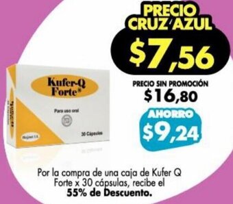 Farmacias Cruz Azul Kufer-Q Forte 30 Cápsulas oferta