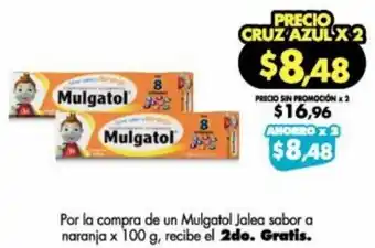 Farmacias Cruz Azul Mulgatol Jalea Sabor a Naranja 100g oferta