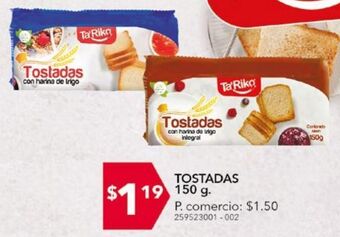 Tia Tostadas original ta riko 150 g oferta