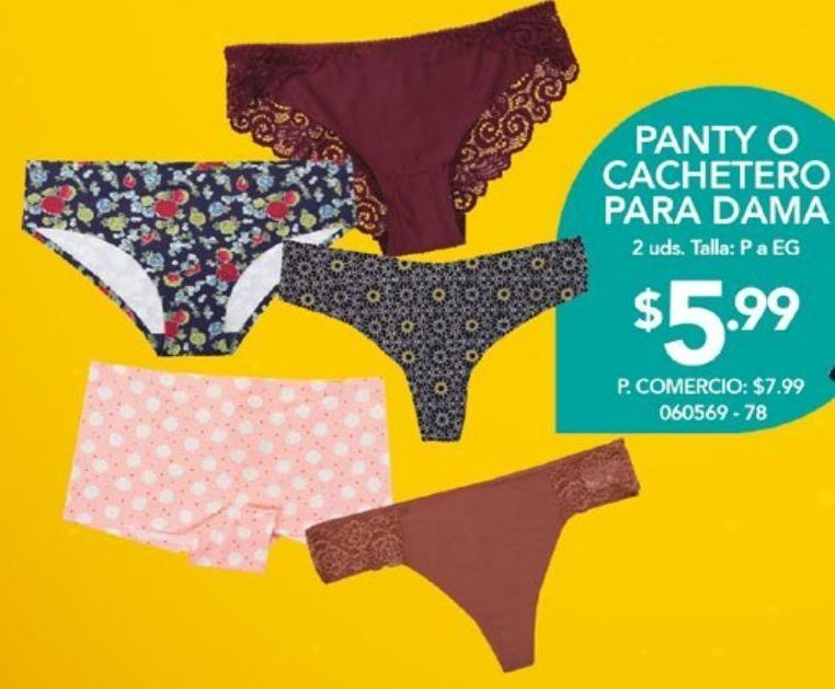 Panty o cachetero para dama oferta en Tia