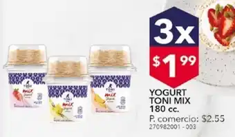 Tia Yogurt toni mix 180cc x3 oferta