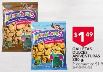 Tia Galletas dulce aniventuras 380g oferta