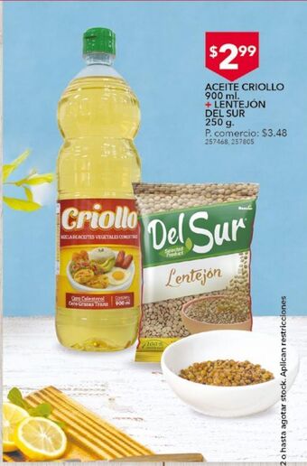 Tia Aceite criollo 900ml oferta