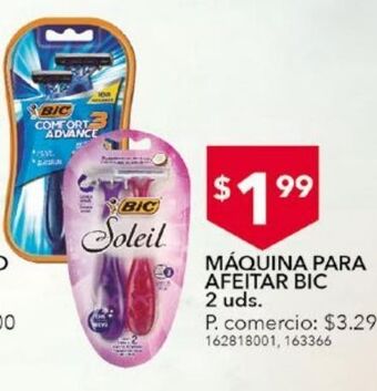 Tia Máquina de afeitar bic 2un oferta