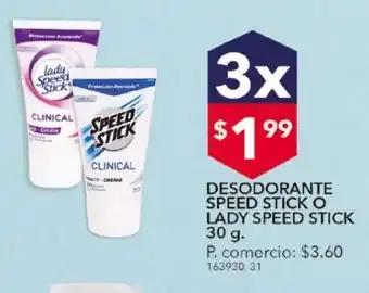 Tia Desodorante dry speed stick clinical crema 30 g oferta