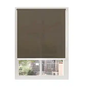 Tia Cortina Traslucida Cafe 140x160cm oferta