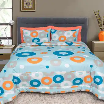 Cobertor para cama 2 1/2 plzs 3 pzas Luca Seville Circulo