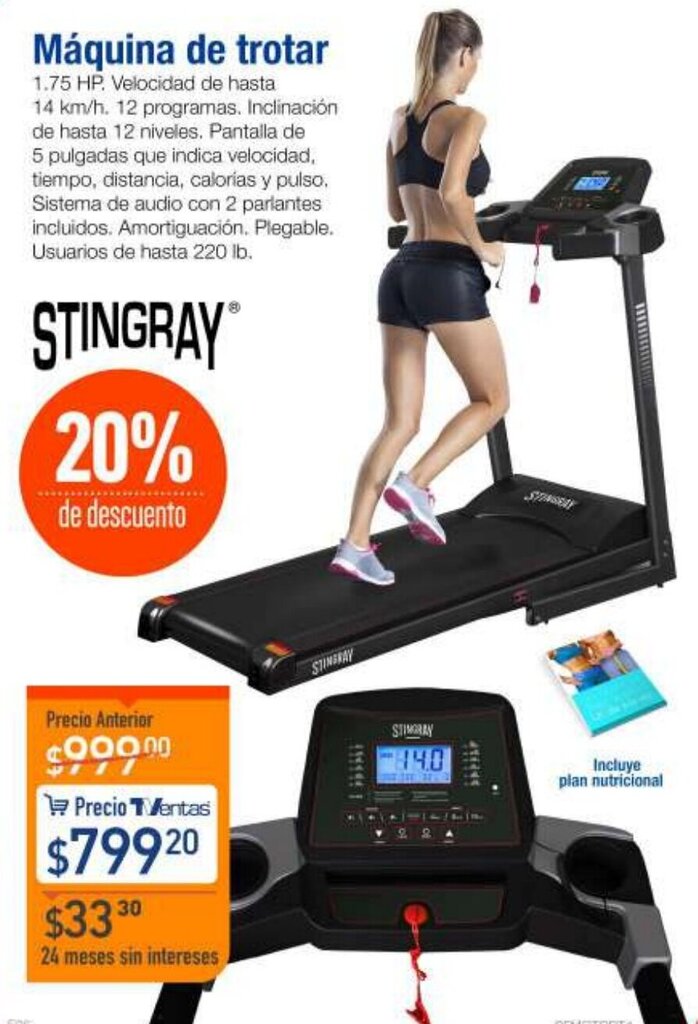 TVentas Stingray Máquina de Trotar oferta