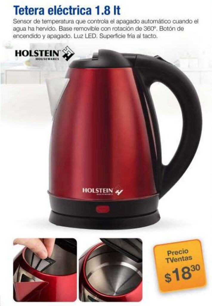 TVentas Holstein Tetera Eléctrica 1.8lt oferta