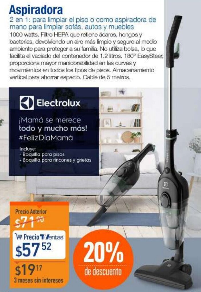 TVentas Electrolux Aspiradora 2 en 1 oferta