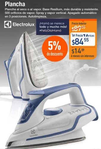 TVentas ELectrolux Plancha oferta