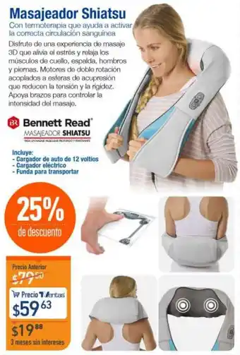 TVentas Bennett Read Masajeador Shiatsu 12V oferta