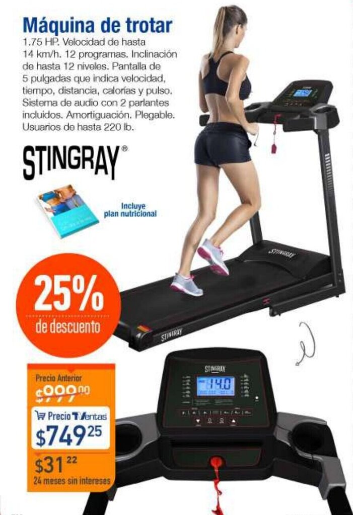 TVentas Stingray Máquina de Trotar 1,75HP oferta