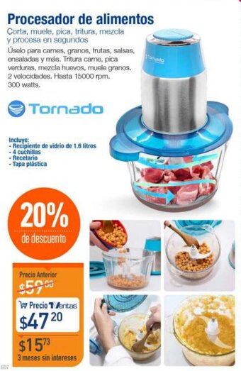 TVentas Tornado Procesador de Alimentos 300W oferta