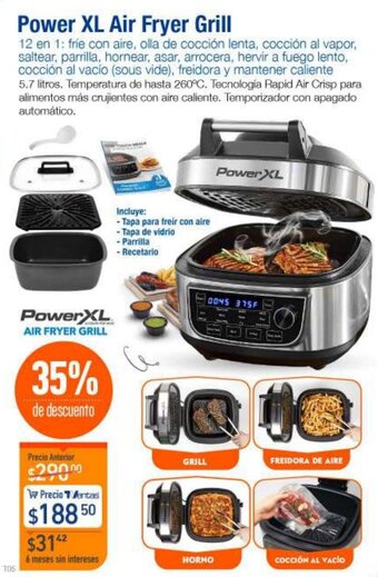 TVentas Power XL Air Fryer Grill 12 en 1 oferta