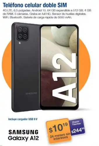 TVentas Samsung Galaxy A12 Telépono Celular Doble Sim oferta