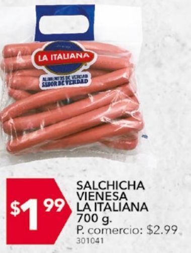 Tia Salchicha vienesa la italiana 700g oferta