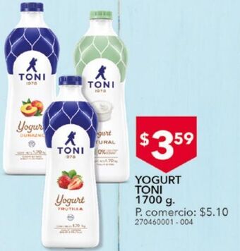 Tia Yogurt toni 1700g oferta