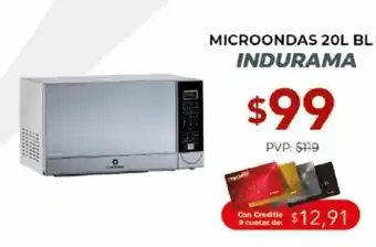 Tia Microondas 20l bl indurama oferta