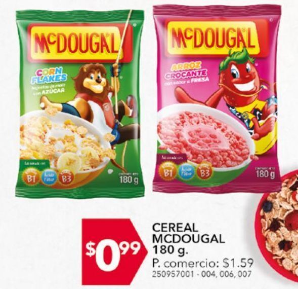 Tia Cereal mcdougal 180g oferta