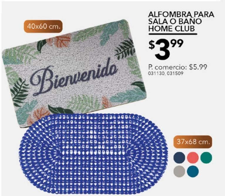 Tia Alfombra para sala o baño home club oferta