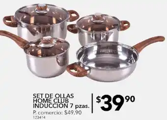 Tia Set de ollas home club induccion 7 pzas oferta