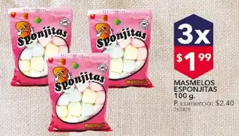Tia Masmelos esponjitas 100g x 3 oferta