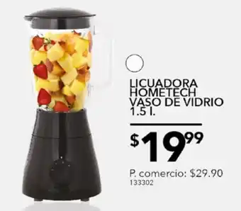 Tia Licuadora hometech vaso de vidrio 1.5lt oferta