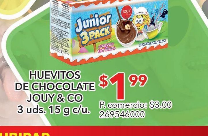 Tia Huevitos de chocolate jouy % co oferta