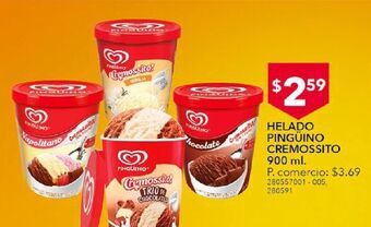 Tia Helado pingüino cremossito 900 ml oferta