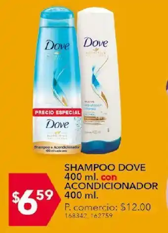 Tia Shampoo/acondicionador dove 400 ml oferta