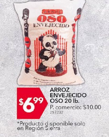 Tia Arroz envejecido oso x 20 lb oferta