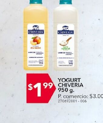 Tia Yogurt chiveria 950g oferta